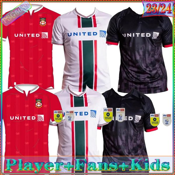 2023 2024 wrexham soccer jerseys kids kit 23/24 home away football shirt crysau pel droed fan player version camisetas futbol maillot foot d, Black;yellow
2023 2024 wrexham soccer jerseys kids kit 23/24 home away football shirt crysau pel droed fan player version camisetas futbol maillot foot d, Black;yellow