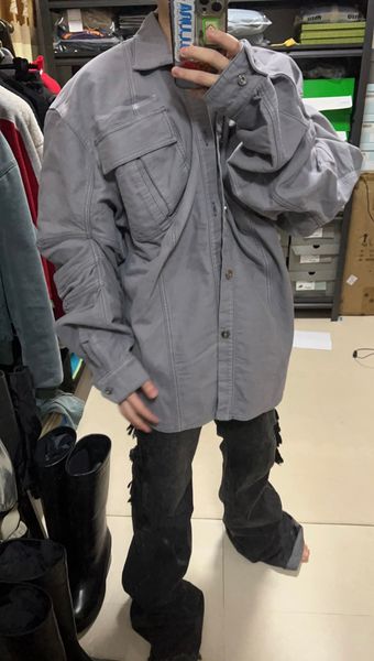 yproject grey pleated pocket silhouette wash workwear lapel simple jacket coat casual coat men bomber jacket bomber zipper cotton jacket for, Black;brown
yproject grey pleated pocket silhouette wash workwear lapel simple jacket coat casual coat men bomber jacket bomber zipper cotton jacket for, Black;brown