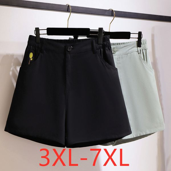 skirts ladies summer plus size women clothing shorts for large loose casual wide leg black pocket cotton 7xl 230828 
skirts ladies summer plus size women clothing shorts for large loose casual wide leg black pocket cotton 7xl 230828