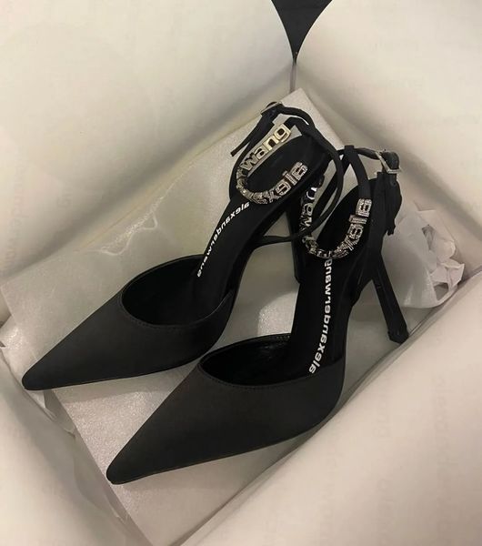 summer luxury women wang crystal sandals shoes delphine high heels slingback crystal branding around ankles straps strappy lady party weddin, Black
summer luxury women wang crystal sandals shoes delphine high heels slingback crystal branding around ankles straps strappy lady party weddin, Black