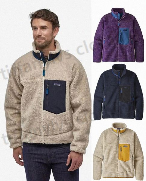 men fleece jacket classic retro mens thick warm down designer models lamb cashmere stand collar couple winter coat443 77le#, Black;brown
men fleece jacket classic retro mens thick warm down designer models lamb cashmere stand collar couple winter coat443 77le#, Black;brown