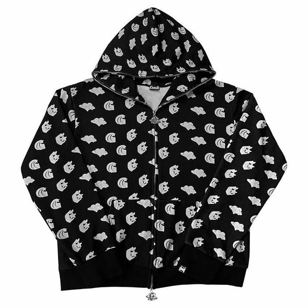 men's hoodies sweatshirts big promotion y2k irregular printed cardigan zipper loose sweater coat for men and women in europe america au, Black
men's hoodies sweatshirts big promotion y2k irregular printed cardigan zipper loose sweater coat for men and women in europe america au, Black