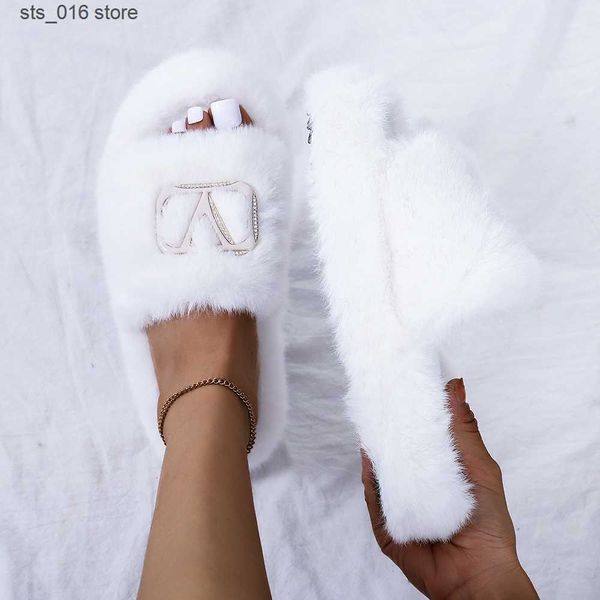 slippers fur slippers woman outdoor fashion metal platform slipper autumn winter 2023 new anti-slip plush size 42 43 home shoes t230829, Black
slippers fur slippers woman outdoor fashion metal platform slipper autumn winter 2023 new anti-slip plush size 42 43 home shoes t230829, Black