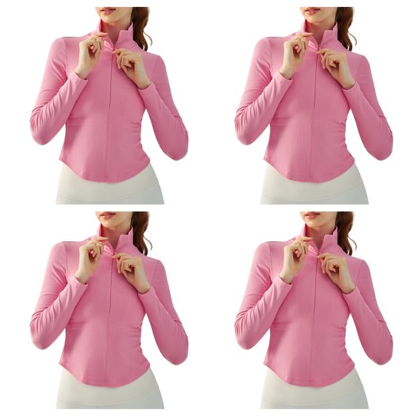 lu yoga women's casual sports tight coat fitness jacket quick dried sports solid color matching sports t-shirt
lu yoga women's casual sports tight coat fitness jacket quick dried sports solid color matching sports t-shirt