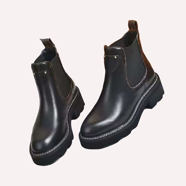 plaid leather ankle boots christmas boots platform slip round flat platform half boots high women's chunky heel rider boots007, Black
plaid leather ankle boots christmas boots platform slip round flat platform half boots high women's chunky heel rider boots007, Black