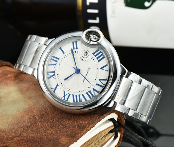 men watch designer mens movement watches automatic mechanical watches full stainless steel leather strap wristwatches, Slivery;brown
men watch designer mens movement watches automatic mechanical watches full stainless steel leather strap wristwatches, Slivery;brown