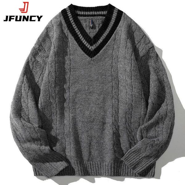 mens sweaters jfuncy winter knitted oversized male black pullover v neck jumpers vintage striped knitwear men clothing 230829, White;black
mens sweaters jfuncy winter knitted oversized male black pullover v neck jumpers vintage striped knitwear men clothing 230829, White;black
