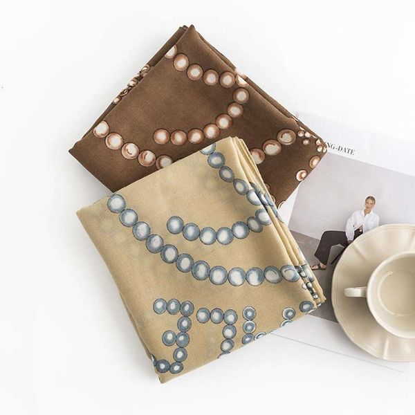 geometric pearl chain scarf for women fashion commuter all match neck protection affordable style lengthened, Blue;gray
geometric pearl chain scarf for women fashion commuter all match neck protection affordable style lengthened, Blue;gray