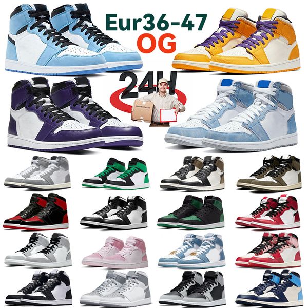og 1s basketball shoes men sneakers black phantom washed pink olive white cement lucky green reverse mocha bred patent womens trainers sport
og 1s basketball shoes men sneakers black phantom washed pink olive white cement lucky green reverse mocha bred patent womens trainers sport