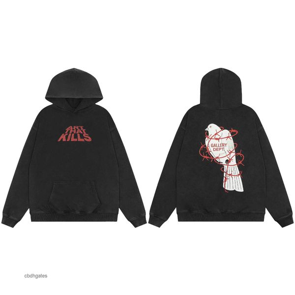 high loose letter mens deptt men's hoodies round fashion print gallerry hoodie sweater women's washed street old hooded neck sweat, Black
high loose letter mens deptt men's hoodies round fashion print gallerry hoodie sweater women's washed street old hooded neck sweat, Black