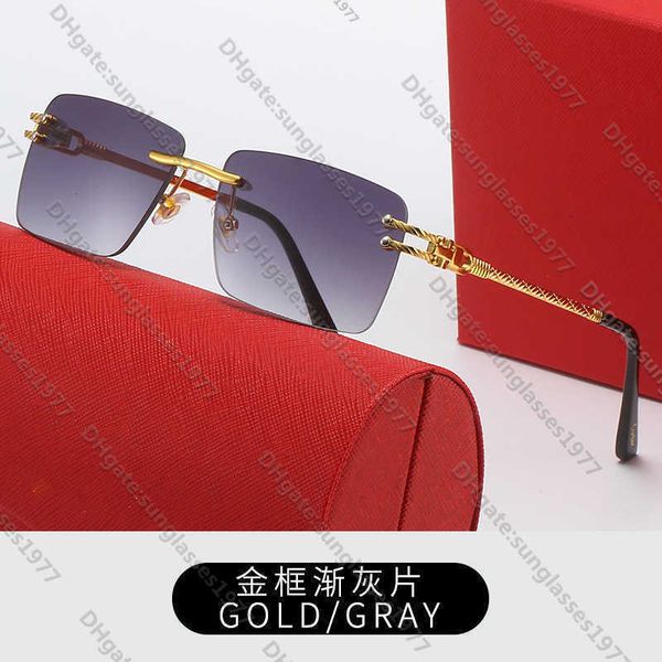 New Kajia Metal Craft Fried Dough Twists Leg Sunglasses for Men Fashion Trend Frameless Women13JB
New Kajia Metal Craft Fried Dough Twists Leg Sunglasses for Men Fashion Trend Frameless Women13JB