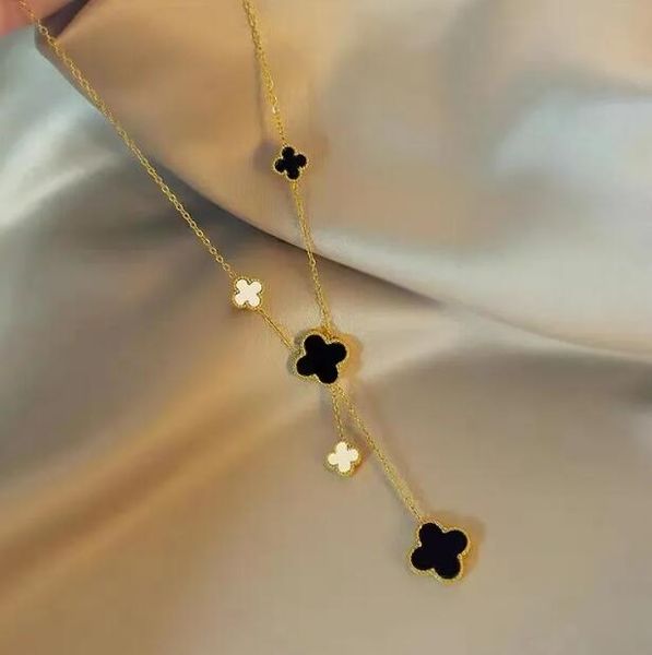 fashion designer jewelry classic two-sided 4/four leaf clover locket necklace highly quality choker chains 18k plated gold girls gift no box, Silver
fashion designer jewelry classic two-sided 4/four leaf clover locket necklace highly quality choker chains 18k plated gold girls gift no box, Silver