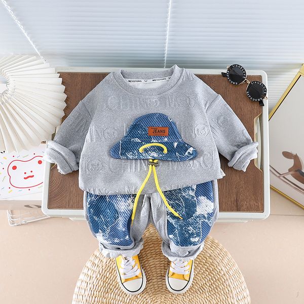 Baby Clothing Sets Children 0-5 Years Suit Boys Tracksuits Kids Brand Sport Suits Stich Hoodies Tops Pants 2pcs Set, Black
Baby Clothing Sets Children 0-5 Years Suit Boys Tracksuits Kids Brand Sport Suits Stich Hoodies Tops Pants 2pcs Set, Black