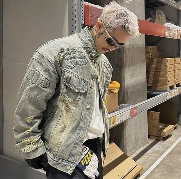 men's outerwear coats 2023 spring and autumn new fashion design motorcycle denim men's outerwear men's and women's jacke, Black;brown
men's outerwear coats 2023 spring and autumn new fashion design motorcycle denim men's outerwear men's and women's jacke, Black;brown