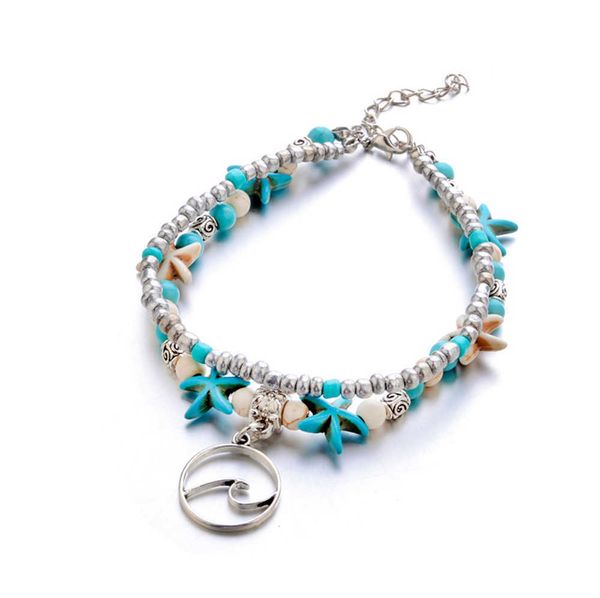 bohemian wave anklet for women vintage multi layer bead leg bracelet sandals boho diy summer charm jewelry, Red;blue
bohemian wave anklet for women vintage multi layer bead leg bracelet sandals boho diy summer charm jewelry, Red;blue
