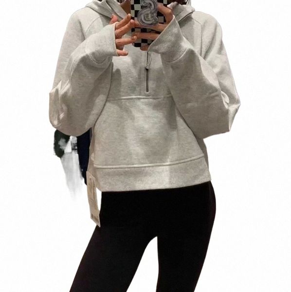 lu scuba half zip hoodie womens yoga suit designer lululemens hooded sweatshirt ladies gym sportswear outdoor sports classic fashion 28ess x, Black
lu scuba half zip hoodie womens yoga suit designer lululemens hooded sweatshirt ladies gym sportswear outdoor sports classic fashion 28ess x, Black