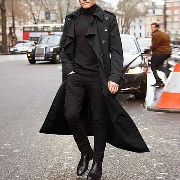 men's trench coats coat mens overcoat casual slim fit windbreak solid long men fashion jacket homme 230828, Tan;black
men's trench coats coat mens overcoat casual slim fit windbreak solid long men fashion jacket homme 230828, Tan;black