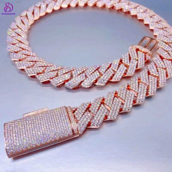 custom fashion jewelry necklaces 18mm 925 silver ice out vvs diamond moissanite cuban chain for mens
custom fashion jewelry necklaces 18mm 925 silver ice out vvs diamond moissanite cuban chain for mens