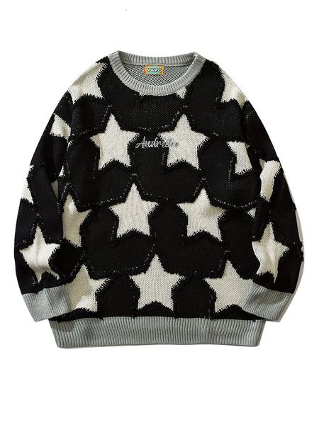 mens sweaters women vintage round neck fivepointed star sweater mens autumn and winter loose japanese couple knitted sweaters 230829, White;black
mens sweaters women vintage round neck fivepointed star sweater mens autumn and winter loose japanese couple knitted sweaters 230829, White;black