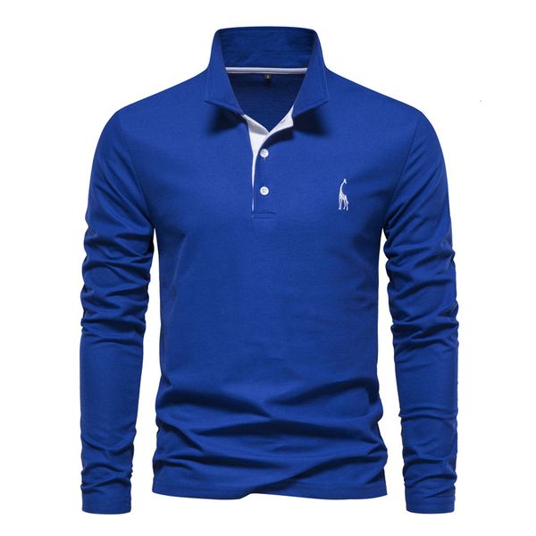 mens polos aiopeson deer embroidery polo shirts solid color long sleeve for men spring social business male 230829, White;black
mens polos aiopeson deer embroidery polo shirts solid color long sleeve for men spring social business male 230829, White;black