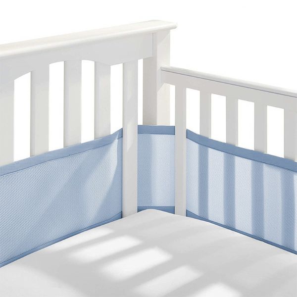 

bed rails crib fence 160x30cm four seasons breathable anti-collision bedding set detachable bumper cot 230828