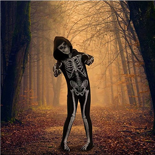 theme costume halloween skeleton costume jumpsuit with front and back skeleton bone print for kid 230829, Black;red
theme costume halloween skeleton costume jumpsuit with front and back skeleton bone print for kid 230829, Black;red