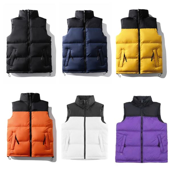 

designer puffer vest mens waistcoat winter down vests outdoor warm thick outwear couple bodywarmer womens jacket sleeveless clothing gilet s, Black;white