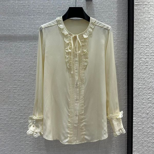 simple exquisitely designed shirts 100% silk lace long sleeved botton necklace tie clothes women elegance intelligence shirts fashion design, White
simple exquisitely designed shirts 100% silk lace long sleeved botton necklace tie clothes women elegance intelligence shirts fashion design, White