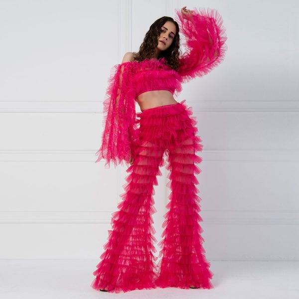 women's pants capris boutique pants women ruffles layers long pants party pant fashion tulle color pants bell-bottoms women party pant, Black;white
women's pants capris boutique pants women ruffles layers long pants party pant fashion tulle color pants bell-bottoms women party pant, Black;white