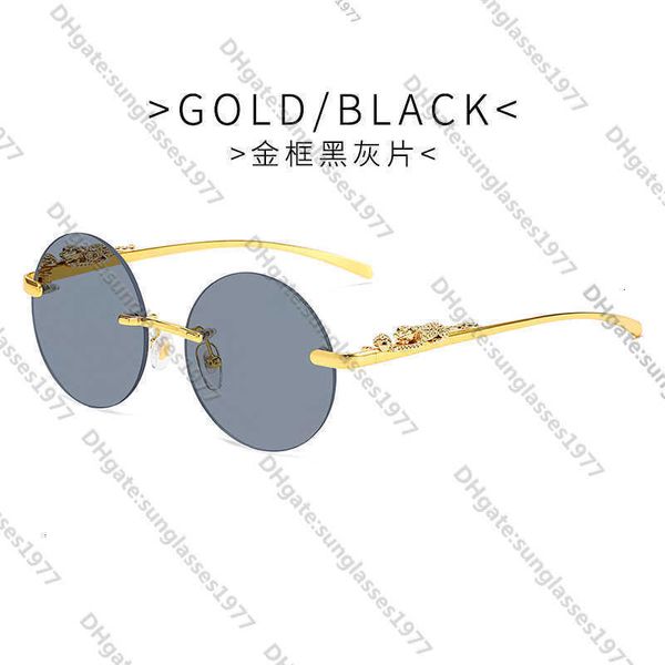 2023 new kajia leopard head round rimless sunglasses female street p fashion trend glasses maleiov4, White;black
2023 new kajia leopard head round rimless sunglasses female street p fashion trend glasses maleiov4, White;black