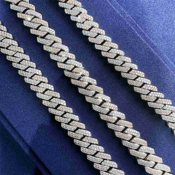 10mm custom fine jewelry 925 sterling silver vvs moissanite diamond cuban link chain necklace with letter
10mm custom fine jewelry 925 sterling silver vvs moissanite diamond cuban link chain necklace with letter