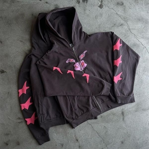 womens hoodies sweatshirts korean fashion oversized hoodie punk harajuku print couple zip up clothes for women streetwear kawaii 230828, Black
womens hoodies sweatshirts korean fashion oversized hoodie punk harajuku print couple zip up clothes for women streetwear kawaii 230828, Black