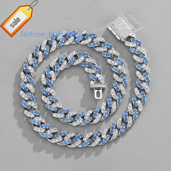 15mm white pink blue diamonds geometric square iced out cuban link chain necklace for men, Silver
15mm white pink blue diamonds geometric square iced out cuban link chain necklace for men, Silver