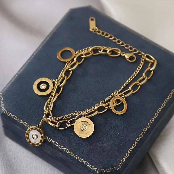 titanium steel double layer light luxury thick chain couple bracelet hip-hop personality men's and women's bracelet, Black
titanium steel double layer light luxury thick chain couple bracelet hip-hop personality men's and women's bracelet, Black