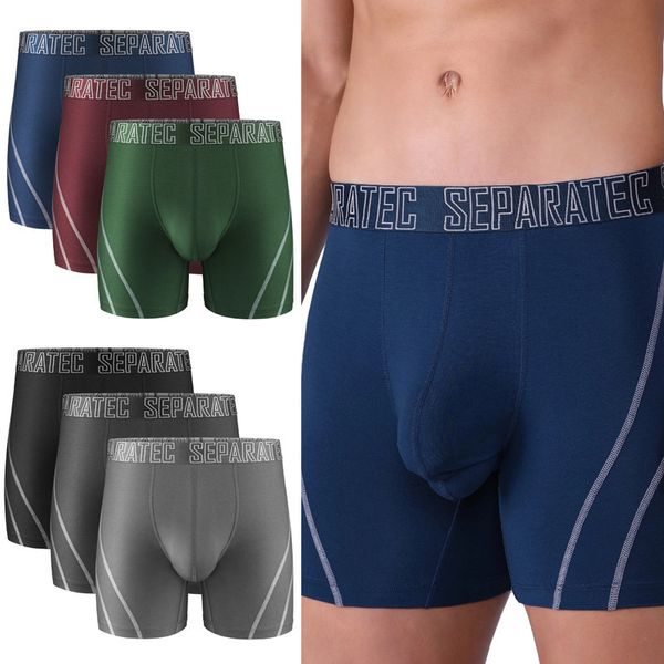 underpants 3 pack separatec men's underwear separate pouch boxer briefs men bamboo rayon soft breathable dual trunks long leg 230828, Black;white
underpants 3 pack separatec men's underwear separate pouch boxer briefs men bamboo rayon soft breathable dual trunks long leg 230828, Black;white