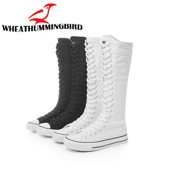 dress shoes plus szie 35-43 fashion women canvas shoes high knee high shoes women flat casual tall punk shoes ma-68 230829, Black
dress shoes plus szie 35-43 fashion women canvas shoes high knee high shoes women flat casual tall punk shoes ma-68 230829, Black
