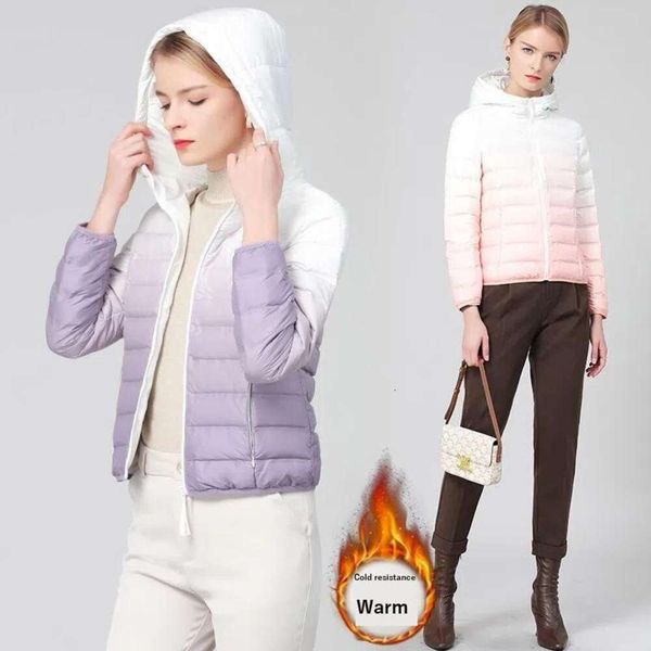 thin down jacket for women short autumn and winter products small gradually changing hooded casual fashionable, Black
thin down jacket for women short autumn and winter products small gradually changing hooded casual fashionable, Black