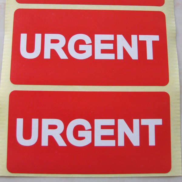 1000pcs 76x38mm URGENT Delivery Reminder Label for Fast Shipping Hurry Handling In Rush Attention Gloss Paper Documents Sticker
1000pcs 76x38mm URGENT Delivery Reminder Label for Fast Shipping Hurry Handling In Rush Attention Gloss Paper Documents Sticker
