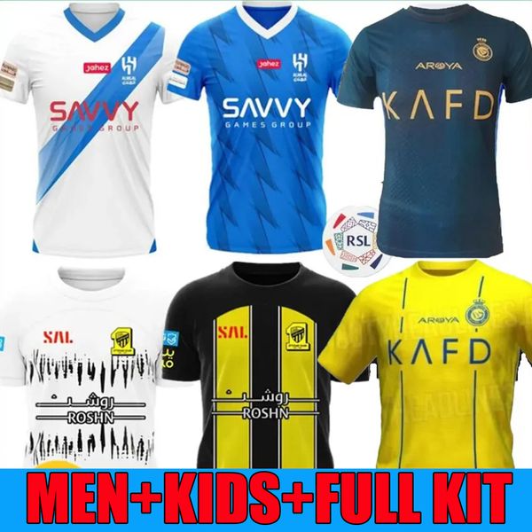 23 24 al nassr fc ronaldo soccer jerseys al hilal saudi football shiirt benzema neymar jr mane neves kante jersey 2023 saudi arabia, Black;yellow
23 24 al nassr fc ronaldo soccer jerseys al hilal saudi football shiirt benzema neymar jr mane neves kante jersey 2023 saudi arabia, Black;yellow