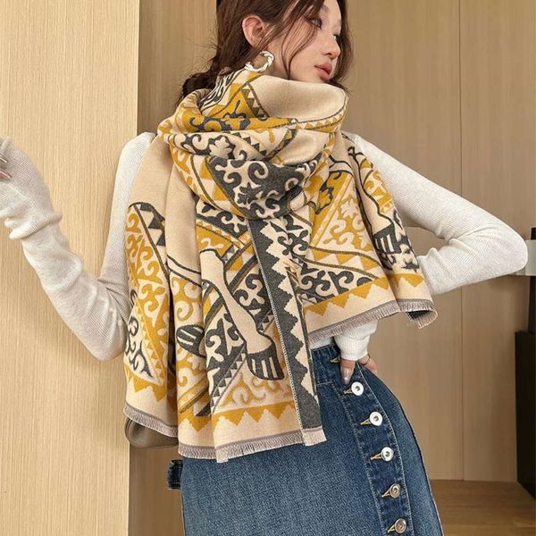 high grade horse totem imitation cashmere scarf korean version of autumn and winter thick warm womens versatile, Blue;gray
high grade horse totem imitation cashmere scarf korean version of autumn and winter thick warm womens versatile, Blue;gray