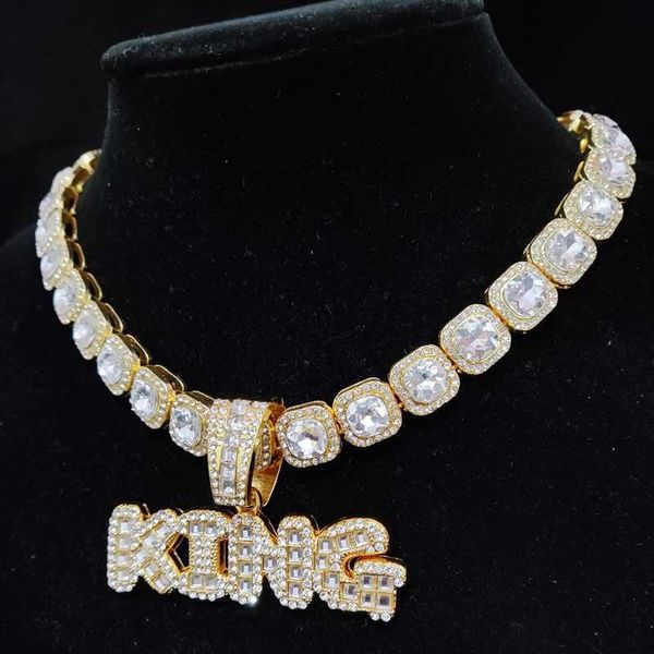 pendant necklaces men women hip hop king queen necklace with 13mm square chain hiphop iced out bling fashion charm jewelry 230613, Silver
pendant necklaces men women hip hop king queen necklace with 13mm square chain hiphop iced out bling fashion charm jewelry 230613, Silver