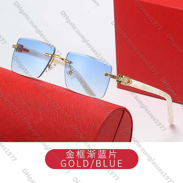 

fashion designer cool sunglasses 2023 new kajia diamond frameless trimmed sunglasses mensf ashionp latel egs unglassesw omensglqs0f, White;black