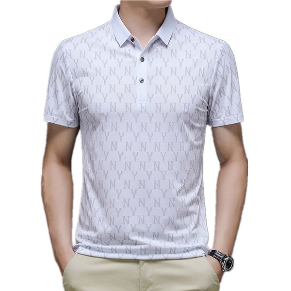 men's polos shortsleeved lapel polo shirt trend plaid thin halfsleeve tshirt 230828, White;black
men's polos shortsleeved lapel polo shirt trend plaid thin halfsleeve tshirt 230828, White;black