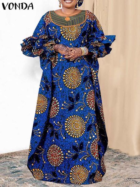 plus size dresses plus size 5xl vonda maxi dress women holiday printed dress vintage long lantern sleeve robe summer casual ruffled sundress, Black
plus size dresses plus size 5xl vonda maxi dress women holiday printed dress vintage long lantern sleeve robe summer casual ruffled sundress, Black
