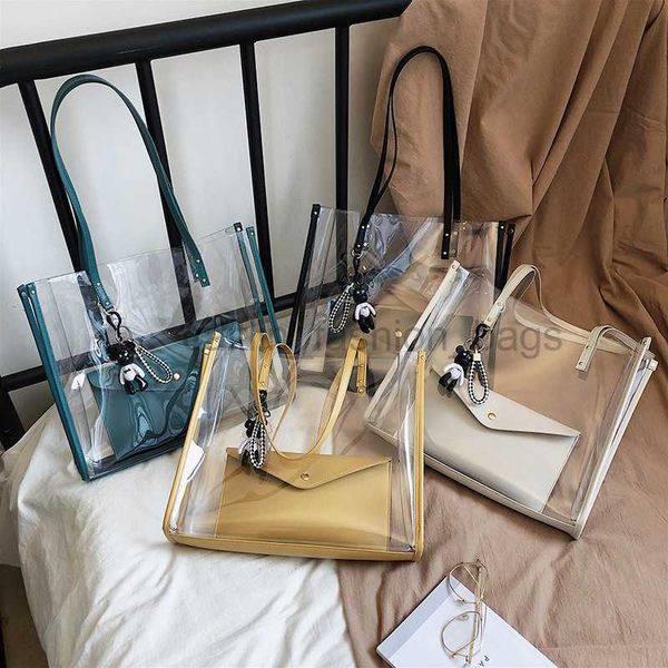 shoulder bags 2023 summer new women's handdesigner bag 2-piece set shopping waterproof pvc transparent jelly caitlin_fashion_bags
shoulder bags 2023 summer new women's handdesigner bag 2-piece set shopping waterproof pvc transparent jelly caitlin_fashion_bags