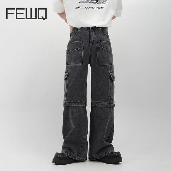 mens jeans fewq niche design highend multi pocket men casual versatile heavy work high street retro wornout full legth pants 24b3292 230829, Blue
mens jeans fewq niche design highend multi pocket men casual versatile heavy work high street retro wornout full legth pants 24b3292 230829, Blue