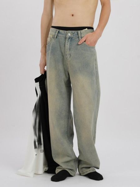 jeans yihanke men's distressed denim pants mens high street wide leg streetwear casual loose straight-leg trousers men, Blue
jeans yihanke men's distressed denim pants mens high street wide leg streetwear casual loose straight-leg trousers men, Blue