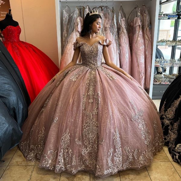 rose gold sparkly sweetheart quinceanera dresses formal luxury party lace appliques sweet 15 dress graduation ball gwon prom gowns, Blue;red
rose gold sparkly sweetheart quinceanera dresses formal luxury party lace appliques sweet 15 dress graduation ball gwon prom gowns, Blue;red