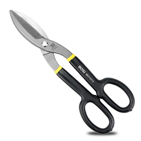 B BOSI TOOLS 12 Inch Straight Pattern Tin Snips Metal Cutters, High Strength Forged and Heat Treated Carbon Steel with Comfortable Black Rubber Handle
B BOSI TOOLS 12 Inch Straight Pattern Tin Snips Metal Cutters, High Strength Forged and Heat Treated Carbon Steel with Comfortable Black Rubber Handle