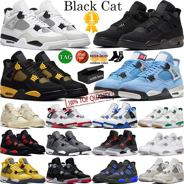 with box 4 basketball shoes for men women 4s military black cat red cement yellow thunder white oreo pine green sail cool grey university bl
with box 4 basketball shoes for men women 4s military black cat red cement yellow thunder white oreo pine green sail cool grey university bl